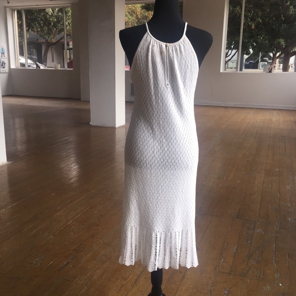 Catherine Malandrino white stretchy lace mesh dress - Picture 4 of 9